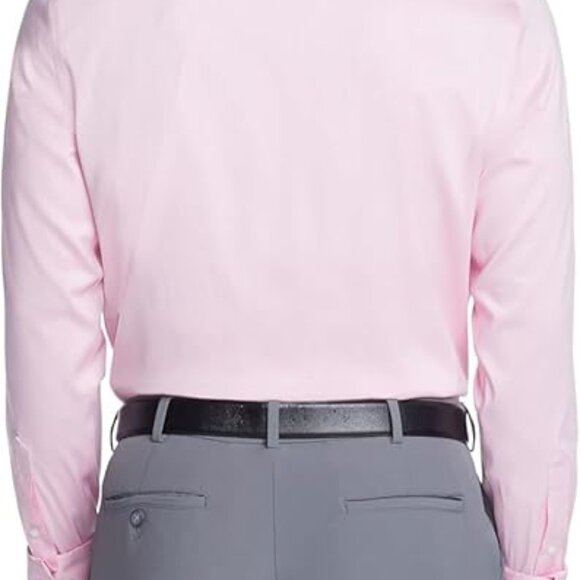 Van Heusen Dress Shirt Mens XL 34/35, 14-14 1/2, Slim Fit Rose Wrinkle Free - Picture 2 of 4